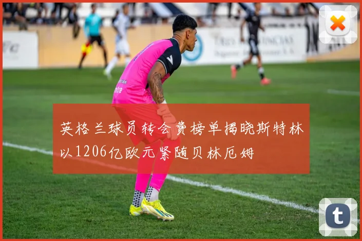 英格兰球员转会费榜单揭晓斯特林以1206亿欧元紧随贝林厄姆